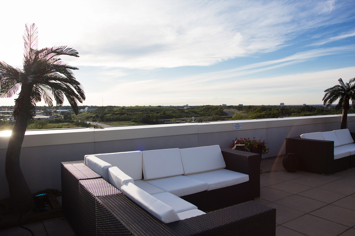 C Hotel Dolce Rooftop with south beach inspired furnishings and panoramic view