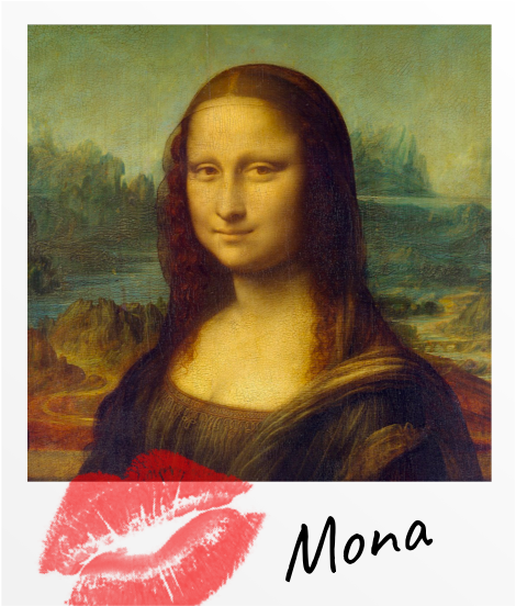 Mona Lisa Painting On A Polaroid Frame C Hotel By Carmen S