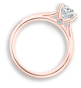 A Rose Gold Diamond Wedding Ring